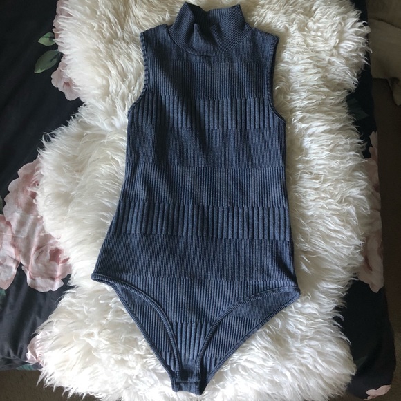 Acemi Tops - Blue Bodysuit